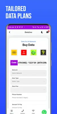 Data2me cheap data, airtime android App screenshot 4